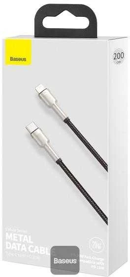 Baseus Cafule USB-C į Lightning kabelis 20W 2m - Juodas