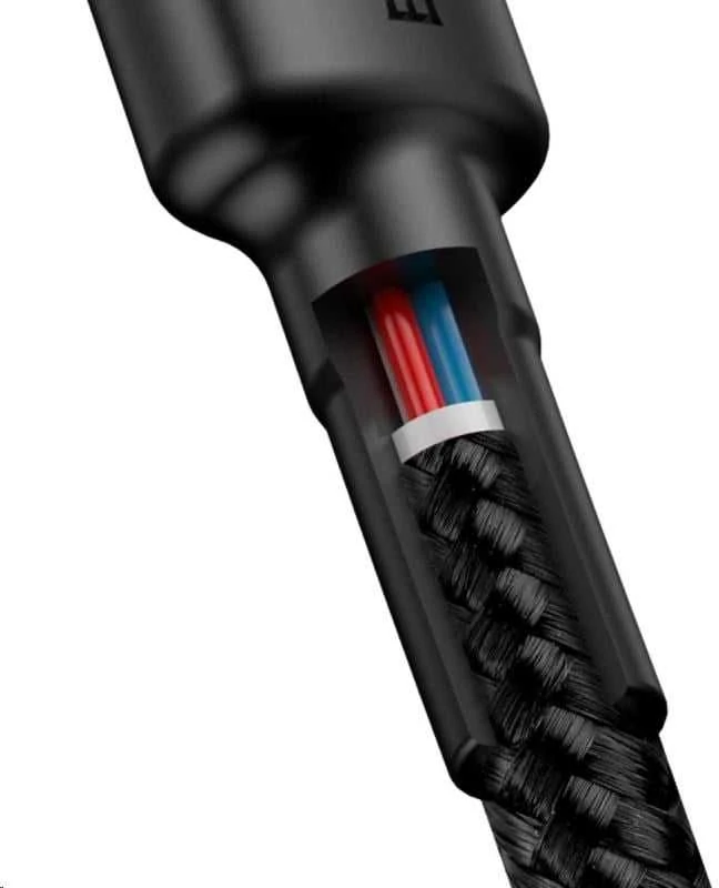 Baseus Cafule kabelis USB-C PD 2.0 QC 3.0 60W 2m - Pilka / Juoda