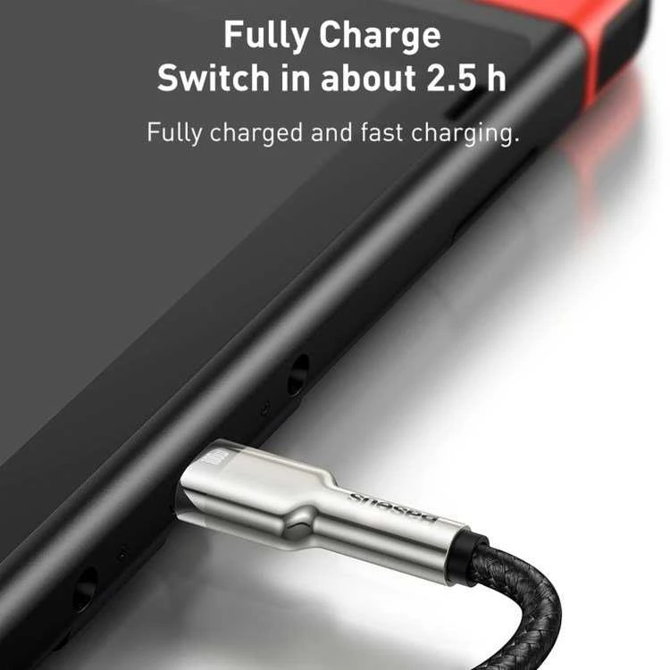 Kabelis USB C - USB C 2m 100W juodas Cafule Metal BASEUS