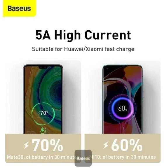 Kabelis USB C - USB C 1m 100W juodas Cafule Metal BASEUS