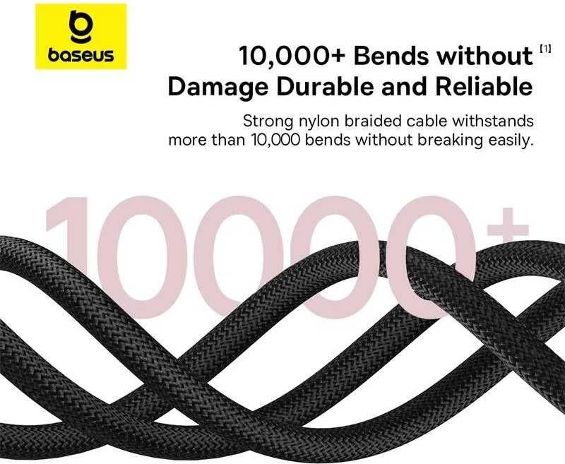 Baseus Dura Type C fast charging cable for iP 20 W 1 m Juodas, Raudona