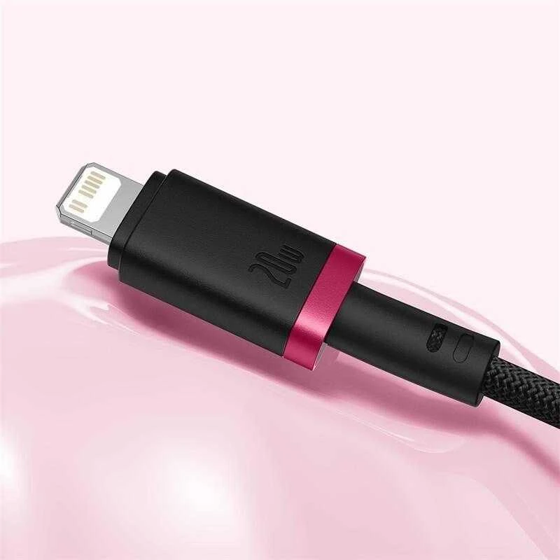 Baseus Dura Type C fast charging cable for iP 20 W 1 m Juodas, Raudona