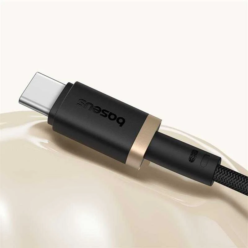 Baseus Dura USB Type A iki Type C 60 W greito įkrovimo laidas 2 m Juodas, Gold