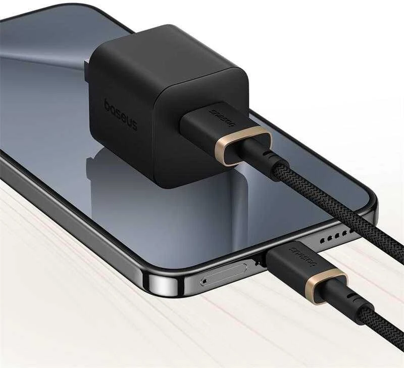 Baseus Dura USB Type A iki Type C 60 W greito įkrovimo laidas 2 m Juodas, Gold
