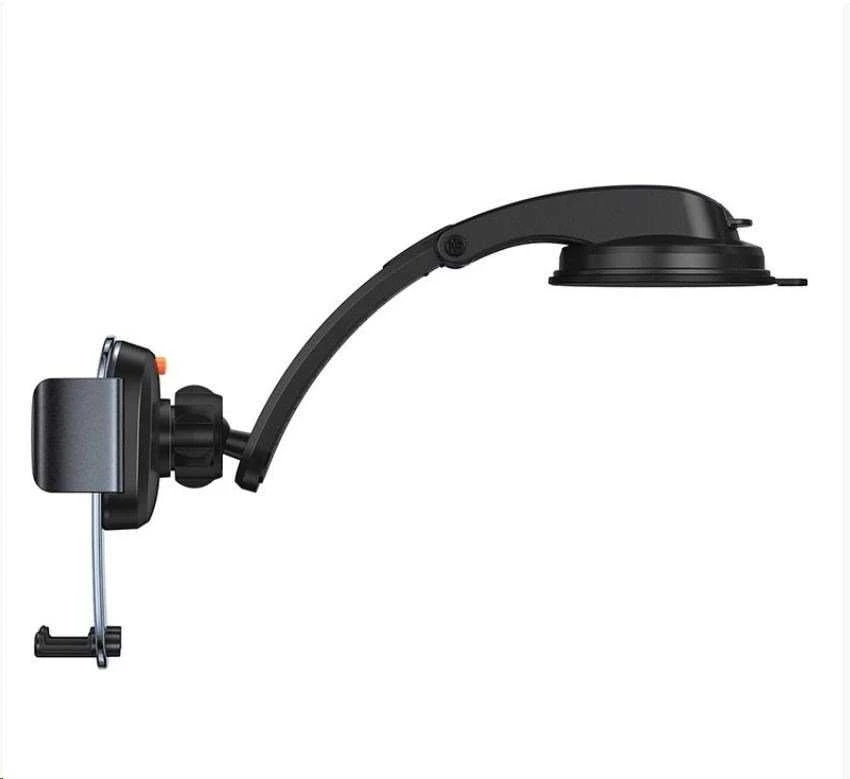 Baseus Easy Control Clamp automobilinis telefono laikiklis grotelėms arba prietaisų skydeliui – Juodas