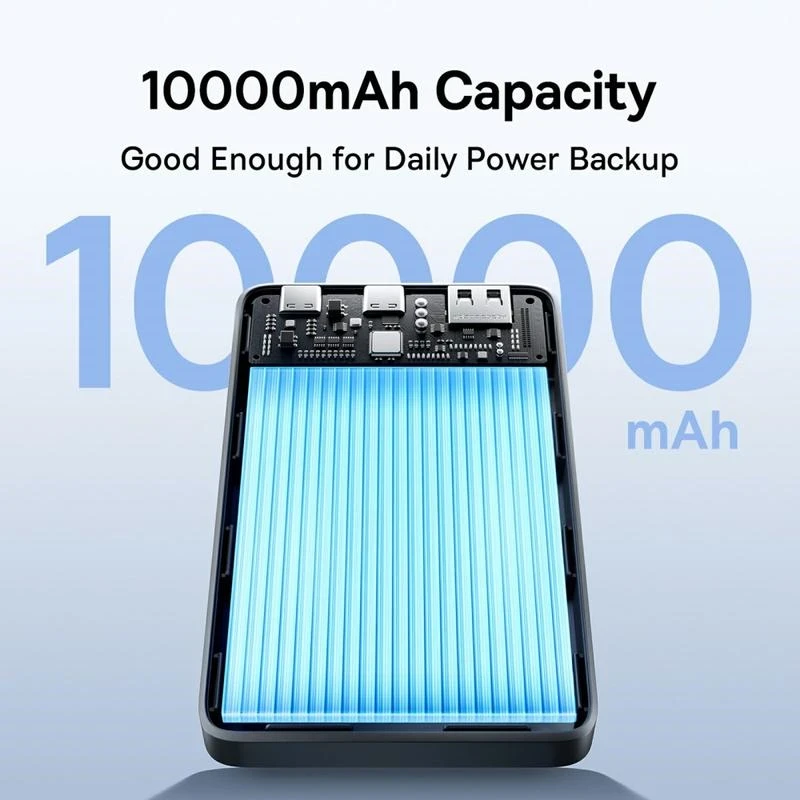 Baseus EnerFill FP21 10000 mAh USB-A USB-C 22.5W juoda