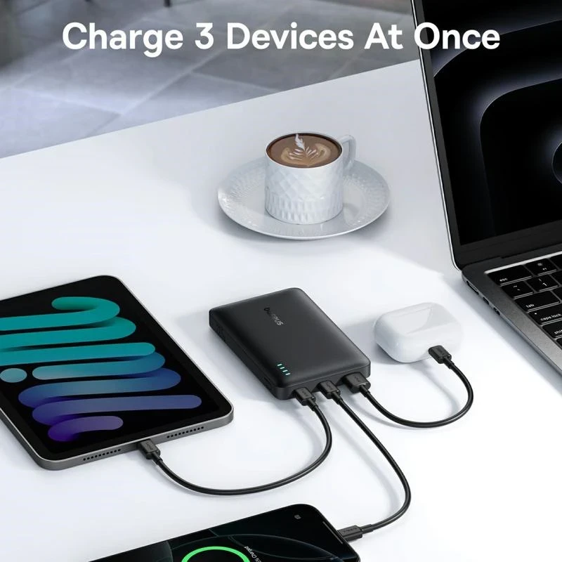 Baseus EnerFill FP21 10000 mAh USB-A USB-C 22.5W juoda