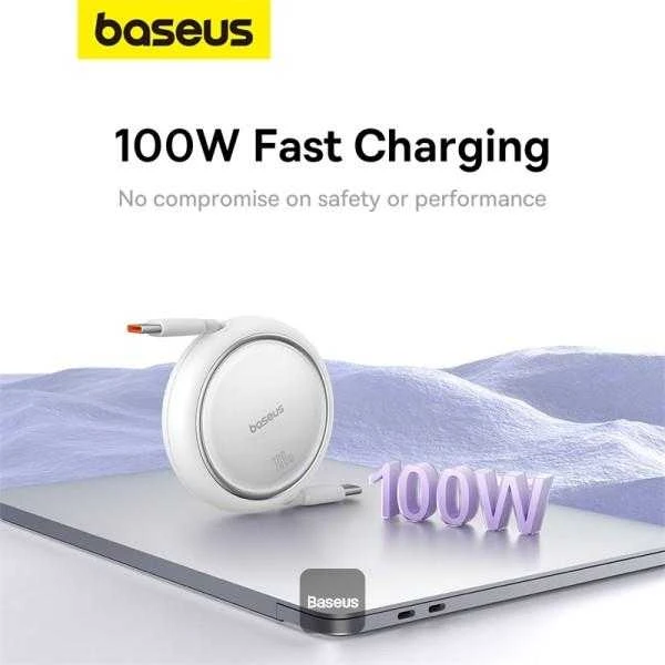 Laidas iš USB-C į USB-C Baseus Free2Draw, PD, 100 W, 1 m (baltas)