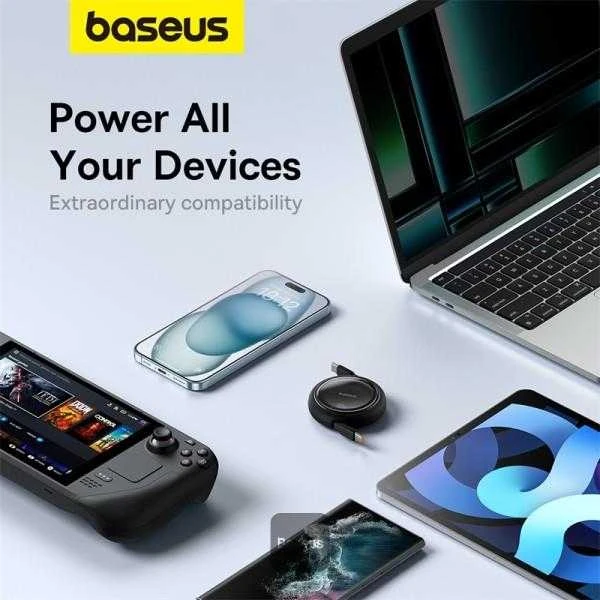 Laidas iš USB-C į USB-C Baseus Free2Draw, PD, 100 W, 1 m (juodas)