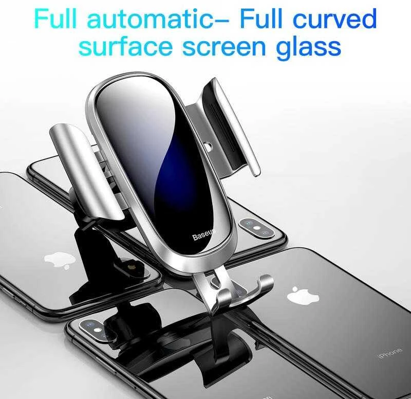 Automobilinis telefono laikiklis Baseus Future Gravity - Juodas