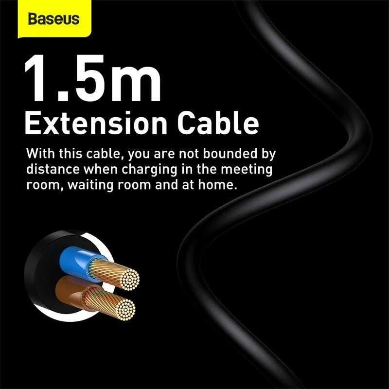 Baseus GaN3 Pro greitas universalus įkroviklis GaN 2 x C tipo USB / 2x USB 100W PD3.0, QC4.0+, AFC, juodas (CCGP000101)