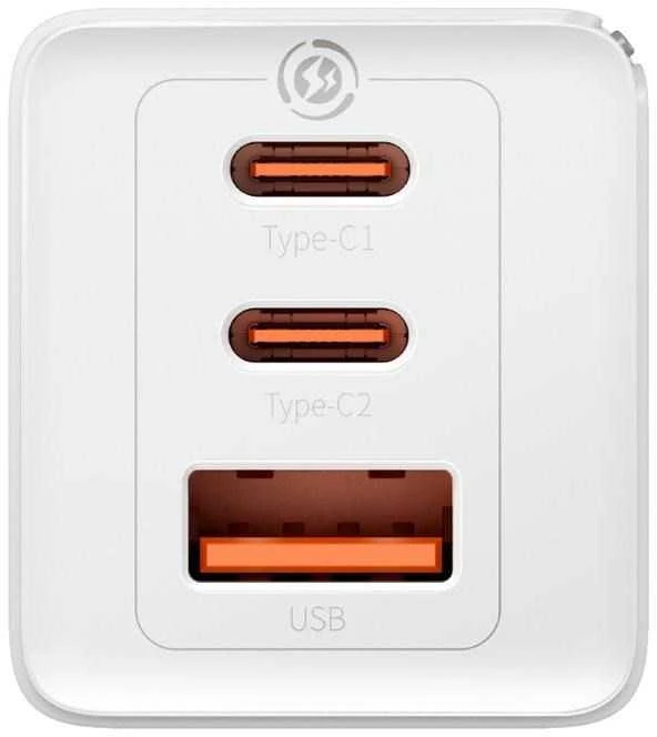 Baseus GaN5 Pro sieninis įkroviklis 2xUSB-C + USB 65W