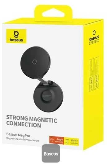 Magnetinis stalinis telefono stovas Baseus MagPro lipnus (juodas)