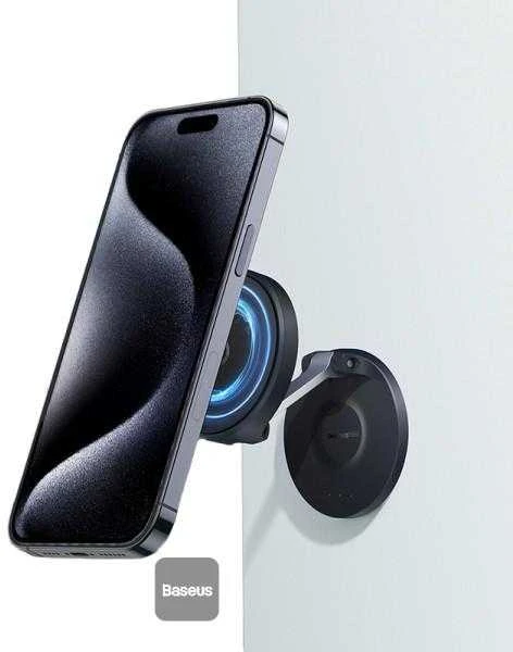 Magnetinis stalinis telefono stovas Baseus MagPro lipnus (juodas)