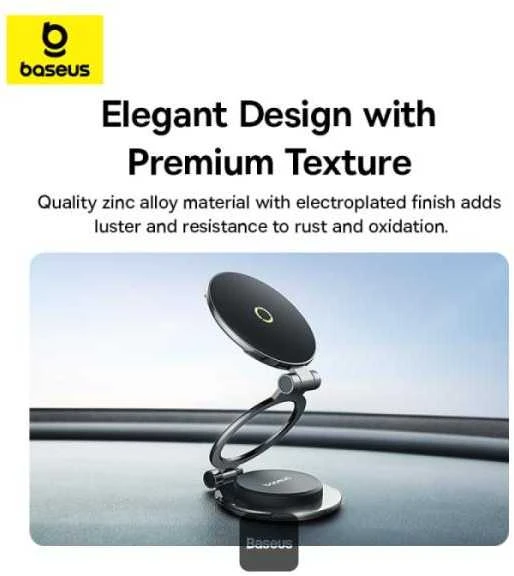 Baseus MagPro Magnetic Foldable Car Mount Cosmic juodos spalvos