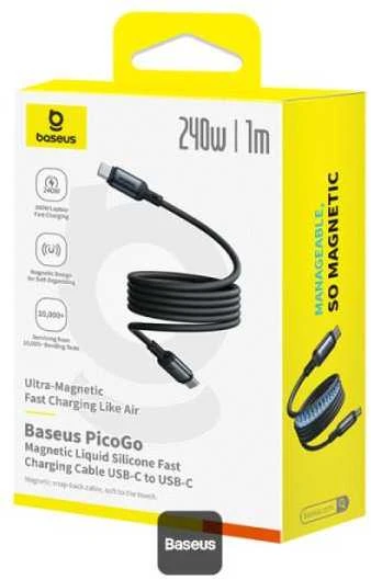 Kabelis USB Baseus USB-C - USB-C 1 m Juodas (P10376800121-00)