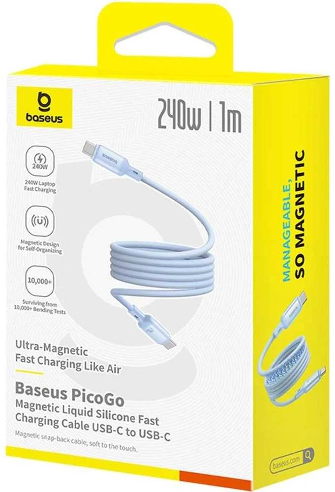 Kabelis USB Baseus USB-C - USB-C 1 m Mėlyna (P10376800311-00)