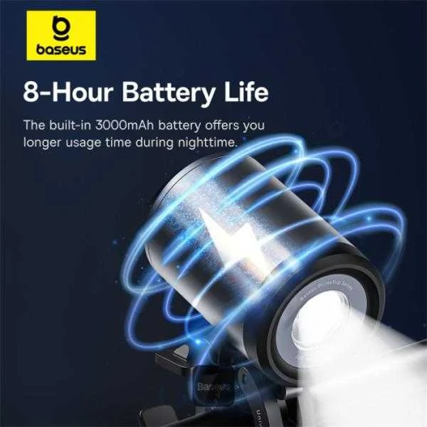 Baseus PrimeTrip universalus 3000mAh IP68 LED - juoda-pilka