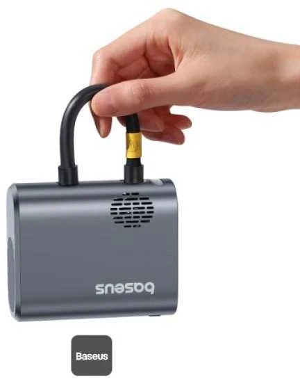 Baseus dviračio siurblys elektrinė su displayem 1500mAh 150 psi 45W - juoda