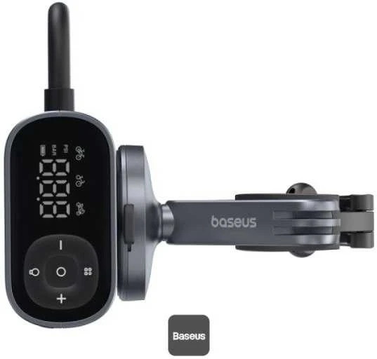 Baseus dviračio siurblys elektrinė su displayem 1500mAh 150 psi 45W - juoda