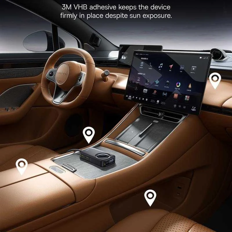 „Baseus PrimeTrip VW1 60W“ su integruotu laidu 6 įrenginiams - juoda