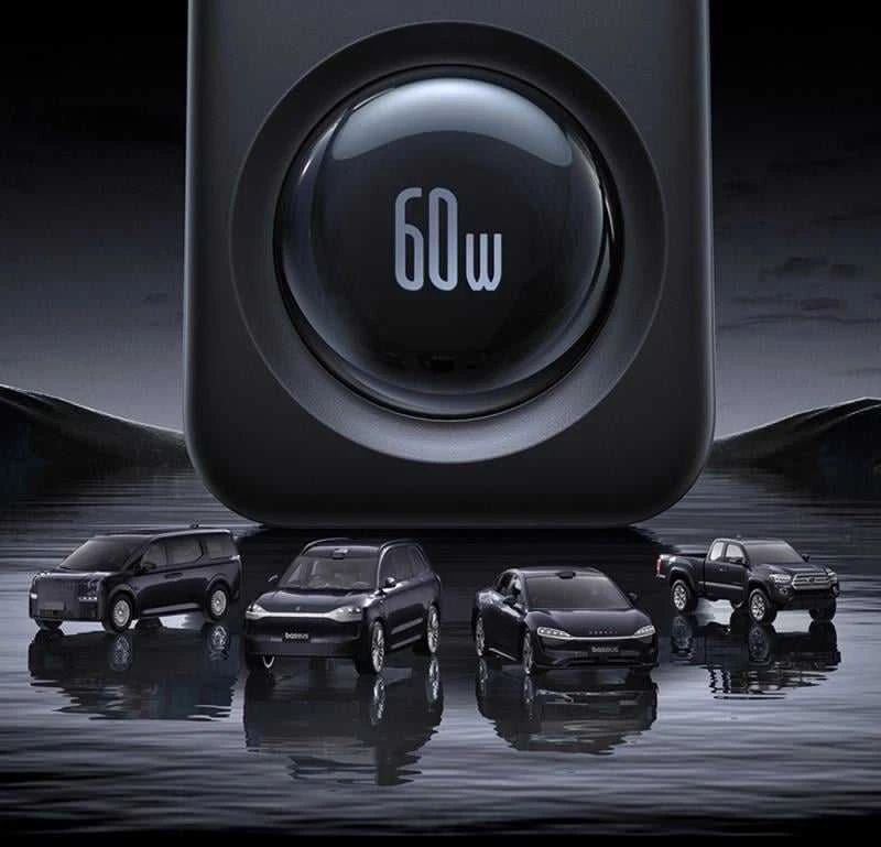 „Baseus PrimeTrip VW1 60W“ su integruotu laidu 6 įrenginiams - juoda