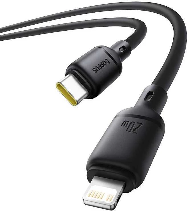 Kabelis USB Baseus USB-C - Lightning 1 m Juodas (P10377700113-00)