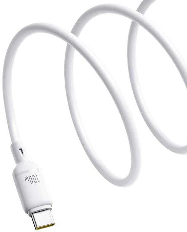 Kabelis USB Baseus USB-C - USB-C 1 m Baltas (P10377704213-00)