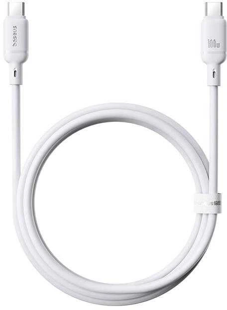 Kabelis USB Baseus USB-C - USB-C 1 m Baltas (P10377704213-00)