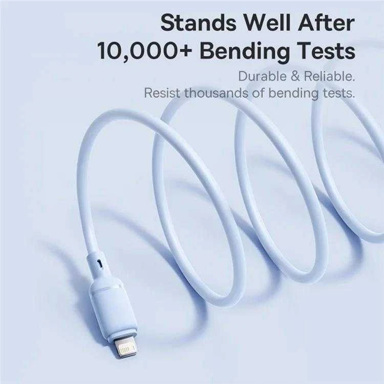 Kabelis USB Baseus USB-A - Lightning 1 m Baltas (P10377702213-00)