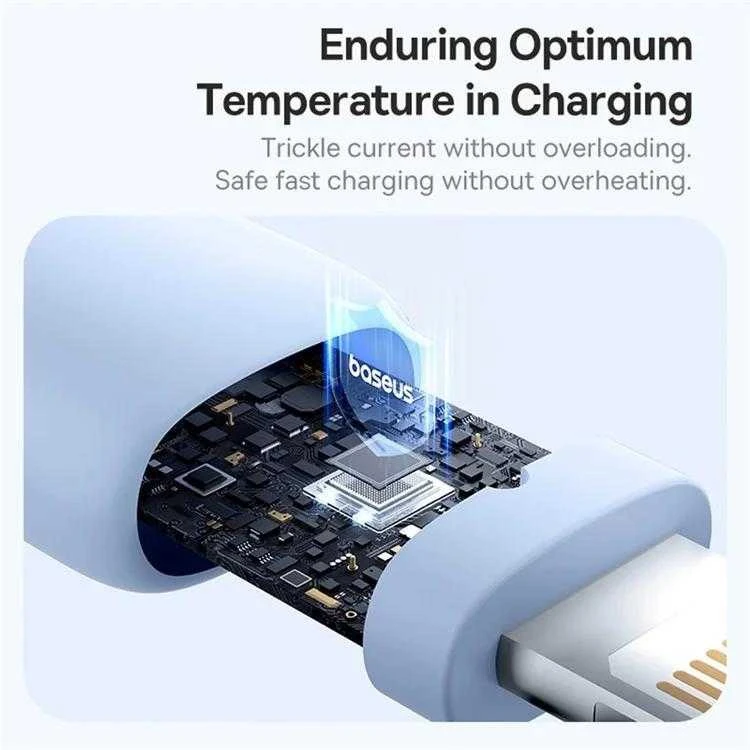 Kabelis USB Baseus USB-A - Lightning 1 m Baltas (P10377702213-00)