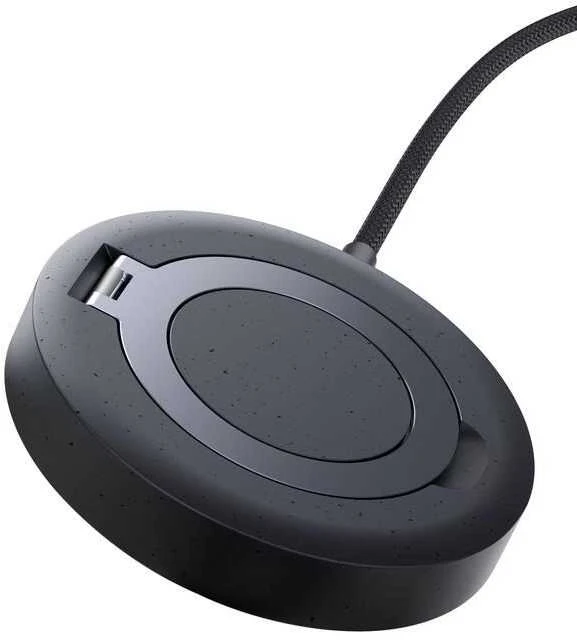 Baseus Belaidis magnetinis Qi2 įkroviklis 15W su USB-C 1.5m laidu, juodas