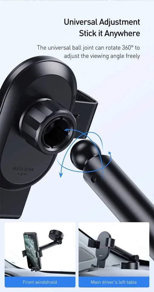 Automobilinis laikiklis Baseus Simpslism - Juodas