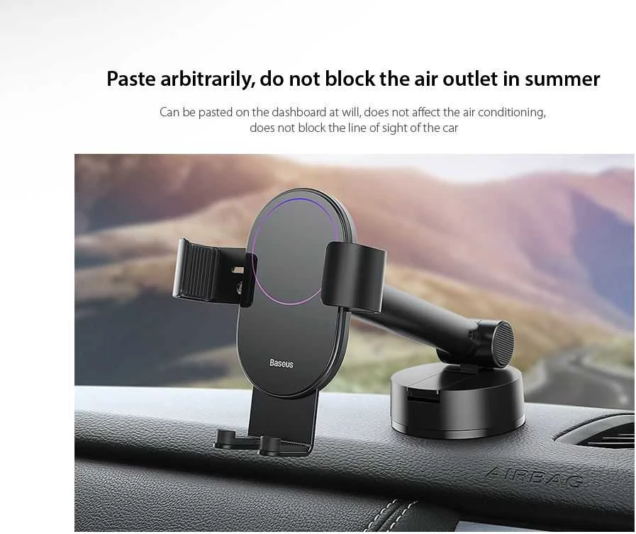 Automobilinis laikiklis Baseus Simpslism - Juodas