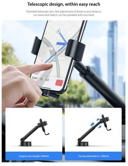 Automobilinis laikiklis Baseus Simpslism - Juodas