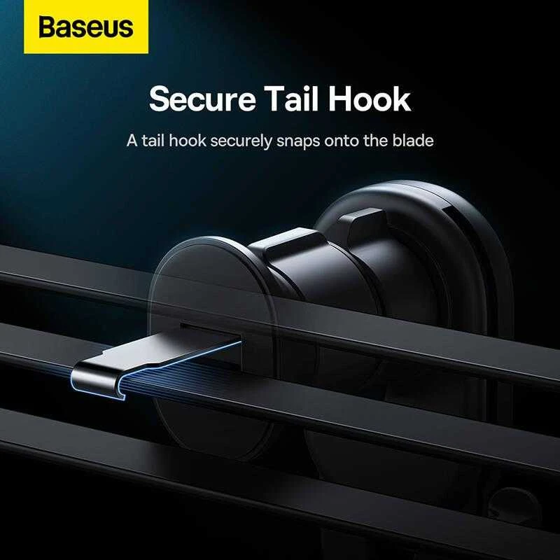 Baseus stabilus gravitacinis automobilinis telefono laikiklis ventiliacijos grotelėms - juodas