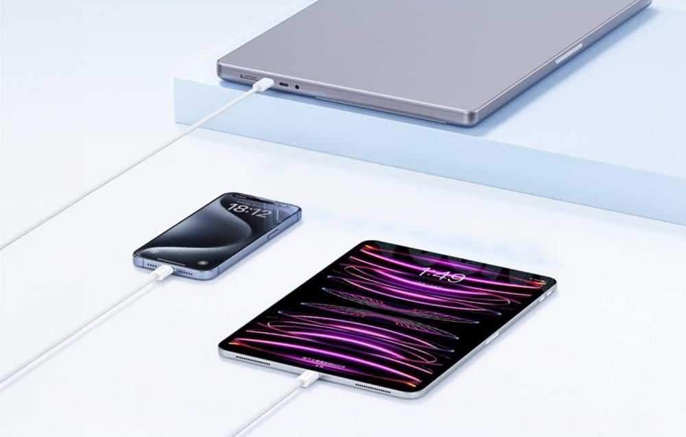 Greito įkrovimo laidas USB-C arba USB-C Baseus Superior 2 100W 2m (baltas)