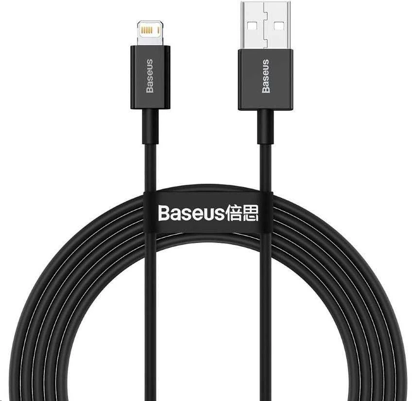 Baseus Superior Series USB - Lightning laidas 2.4A 2m - Juodas