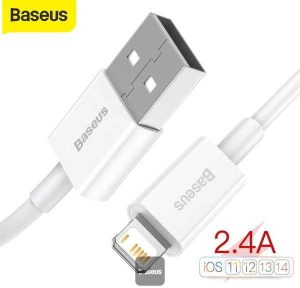 Kabelis USB A - IP Lightning 1.0m baltas Superior serijos BASEUS