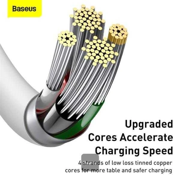 Kabelis USB A - IP Lightning 1.0m baltas Superior serijos BASEUS