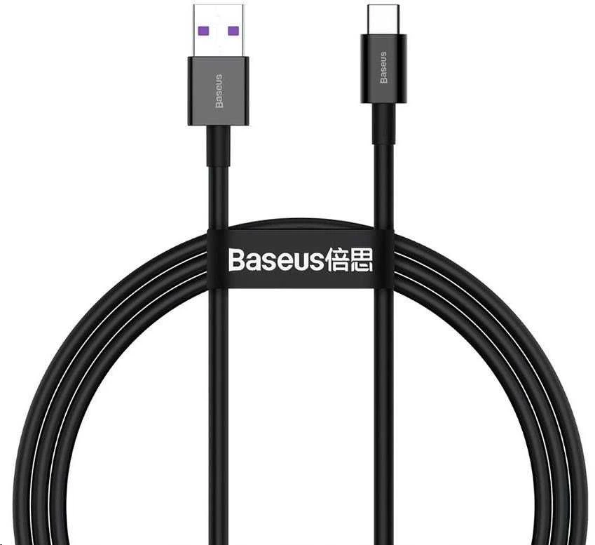 USB kabelis Baseus Superior iš USB į Type-C 66W 1.0m juodas CATYS-01