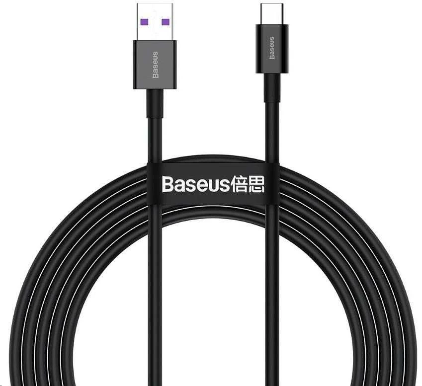USB kabelis Baseus Superior iš USB į Type-C 66W 2.0m juodas CATYS-A01
