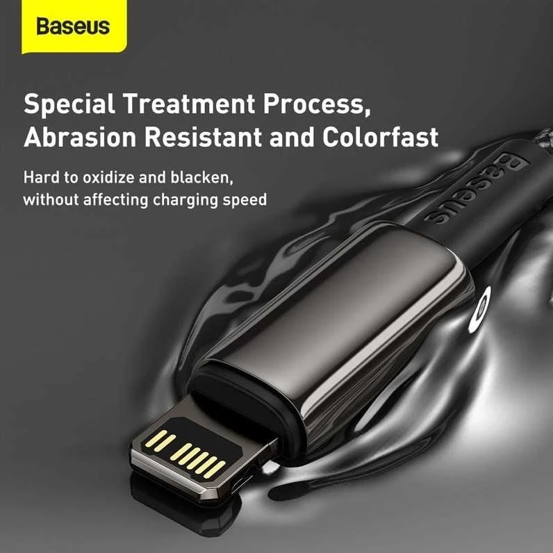 Baseus USB C tipo laidas - žaibiškai greitas įkrovimas su maitinimo šaltiniu 20W 2m Juodas (Juodas)