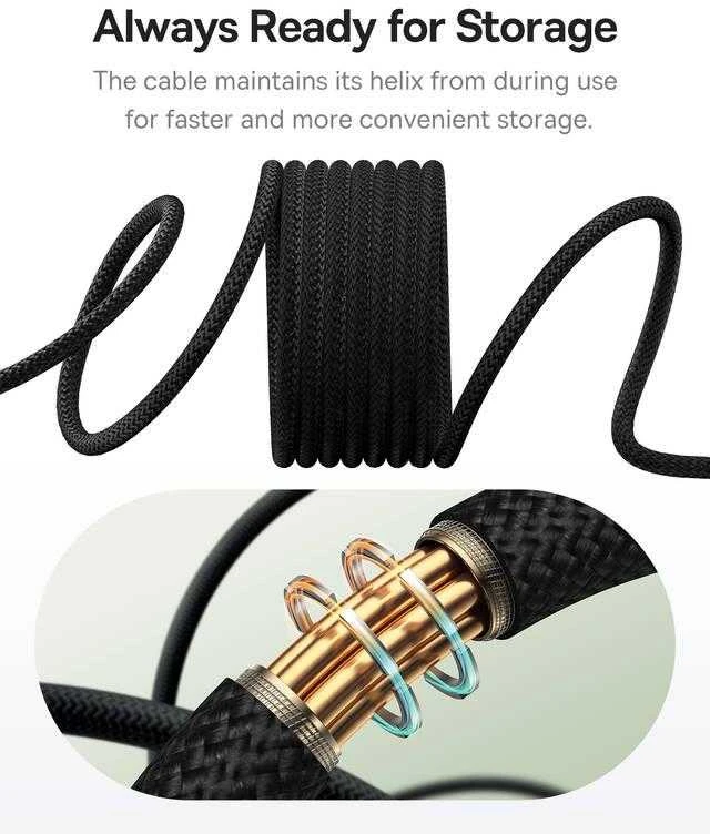 Baseus Tungsten USB/USB-C magnetinis įkrovimo laidas 1m 100W Juodas