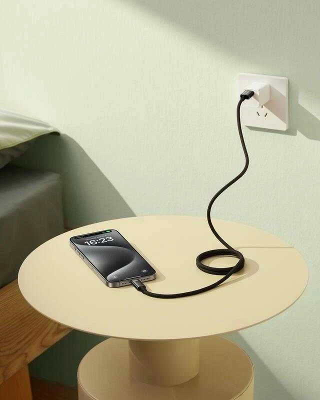 Baseus Tungsten USB/USB-C magnetinis įkrovimo laidas 1m 100W Juodas