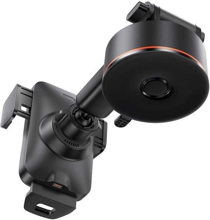 Baseus Automobilinis laikiklis 4.7-7.5" ekranų telefonams su belaidžiu Qi įkrovimu 15W, IR jutikliu
