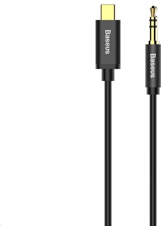 Baseus Yiven audio kabelis USB-C - 3.5mm AUX 1.2m - Juodas