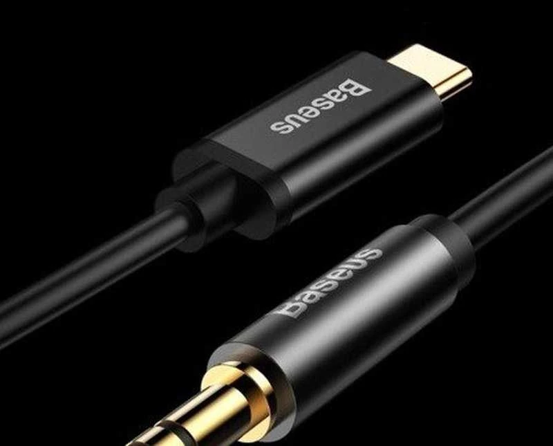 Baseus Yiven audio kabelis USB-C - 3.5mm AUX 1.2m - Juodas