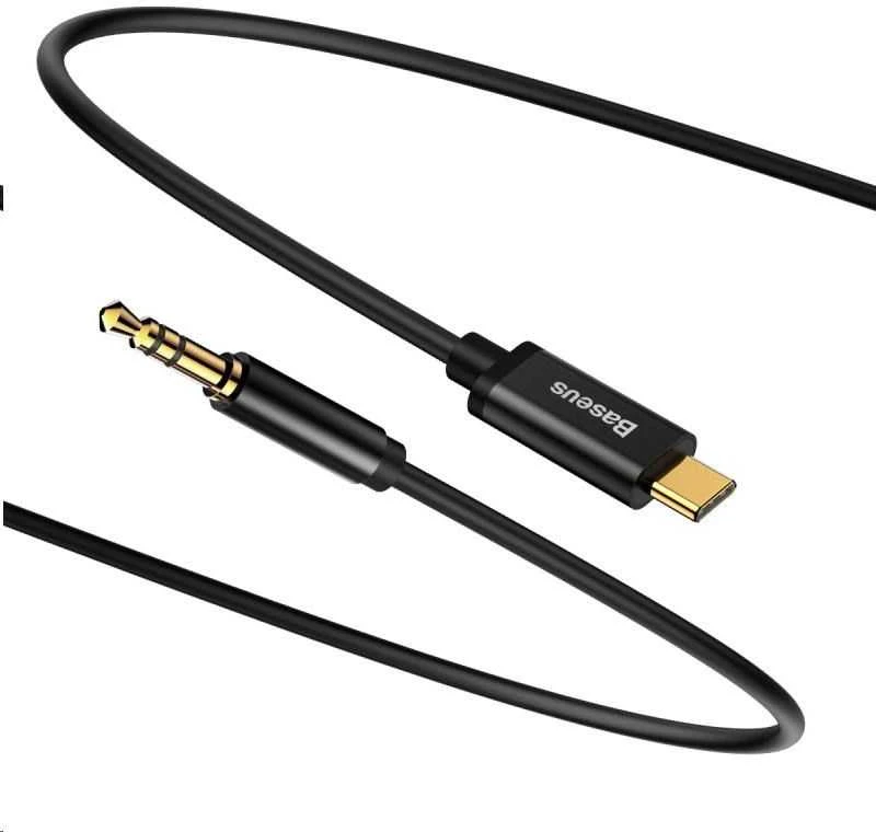 Baseus Yiven audio kabelis USB-C - 3.5mm AUX 1.2m - Juodas