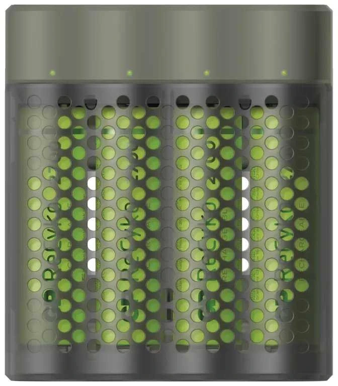 GP Baterija Charger M451 with 4x AA Rechargable batteries, 2700 mAh, 1.2V, Juodas EU